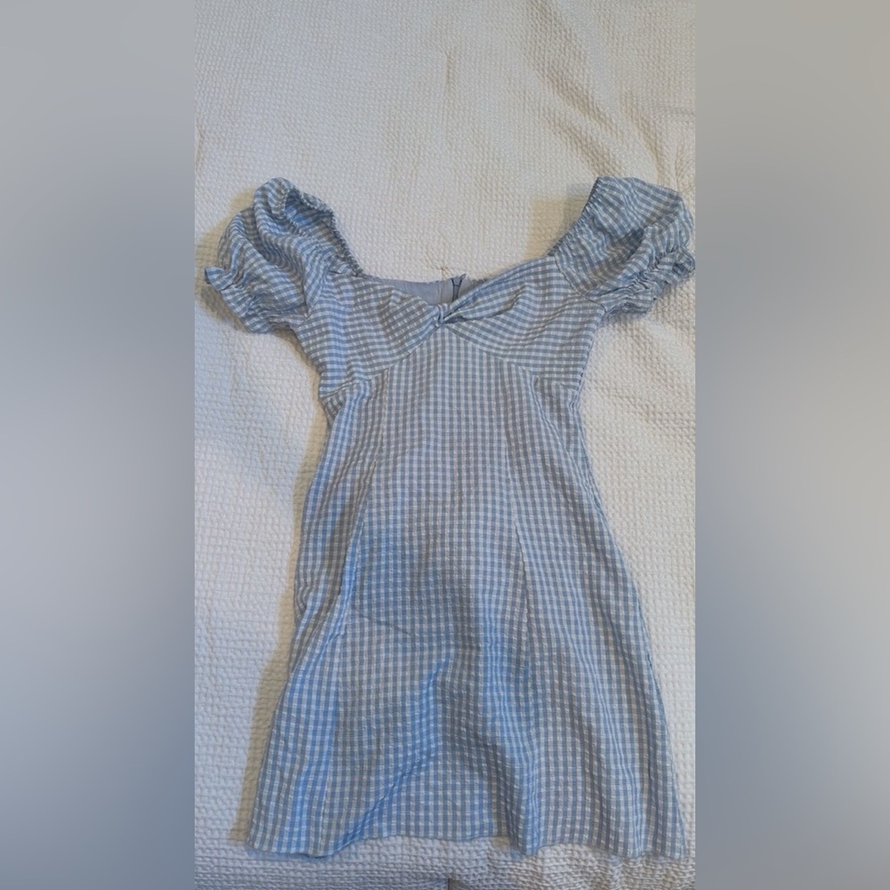 Blue Gingham Women's Dress